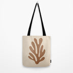 Coral Leaf: Matisse Taupe Brown Edition Tote Bag Gallery Image 2
