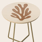 Coral Leaf: Matisse Taupe Brown Edition Side Table Gallery Image 2
