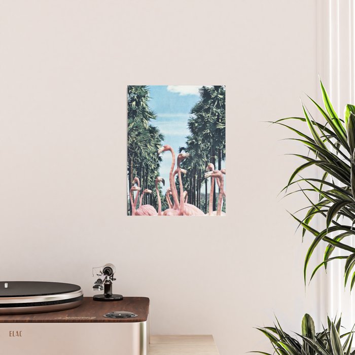 Palm Trees & Flamingos Poster Gallery Image 2