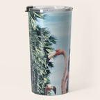 Palm Trees & Flamingos Travel Mug Gallery Image 3