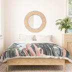 Palm Trees & Flamingos Duvet Cover Gallery Image 3