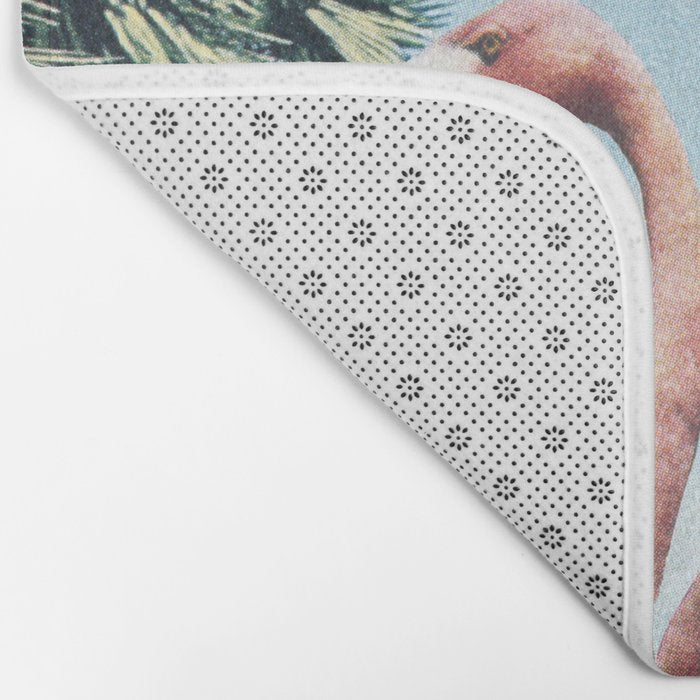 Palm Trees & Flamingos Bath Mat Gallery Image 2