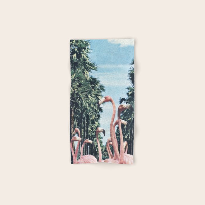 Palm Trees & Flamingos Bath Towel Gallery Image 1