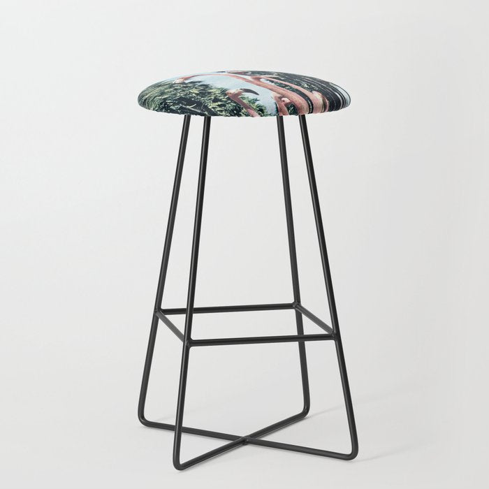 Palm Trees & Flamingos Stool Gallery Image 1