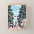 Palm Trees & Flamingos Mini Art Print Gallery Image 1