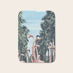 Palm Trees & Flamingos Bath Mat Gallery Image 1