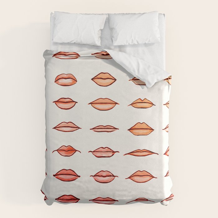 Lips II Duvet Cover Gallery Image 1
