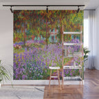 Claude Monet Irises In Monet's Garden At Giverny Wall Mural Gallery Image 1