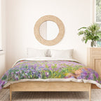 Claude Monet Irises In Monet's Garden At Giverny Duvet Cover Gallery Image 3