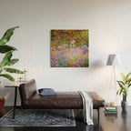 Claude Monet Irises In Monet's Garden At Giverny Wood Wall Art Gallery Image 2