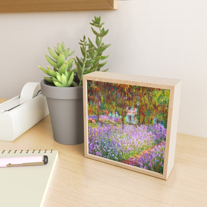 Claude Monet Irises In Monet's Garden At Giverny Mini Art Print Gallery Image 2