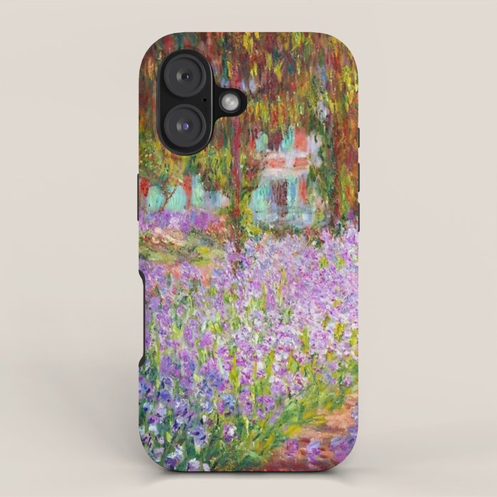 Claude Monet Irises In Monet's Garden At Giverny iPhone Case Gallery Image 1