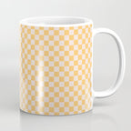 Check I - Yellow â Checkerboard Print Coffee Mug Gallery Image 1