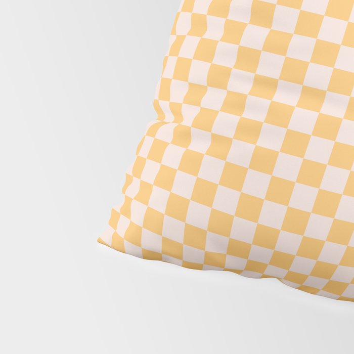 Check I - Yellow â Checkerboard Print Pillow Sham Gallery Image 4