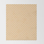 Check I - Yellow â Checkerboard Print Throw Blanket Gallery Image 2