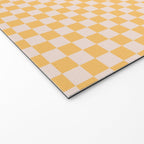 Check I - Yellow â Checkerboard Print Welcome Mat Gallery Image 2