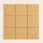 Check I - Yellow â Checkerboard Print Wood Wall Art Gallery Image 1