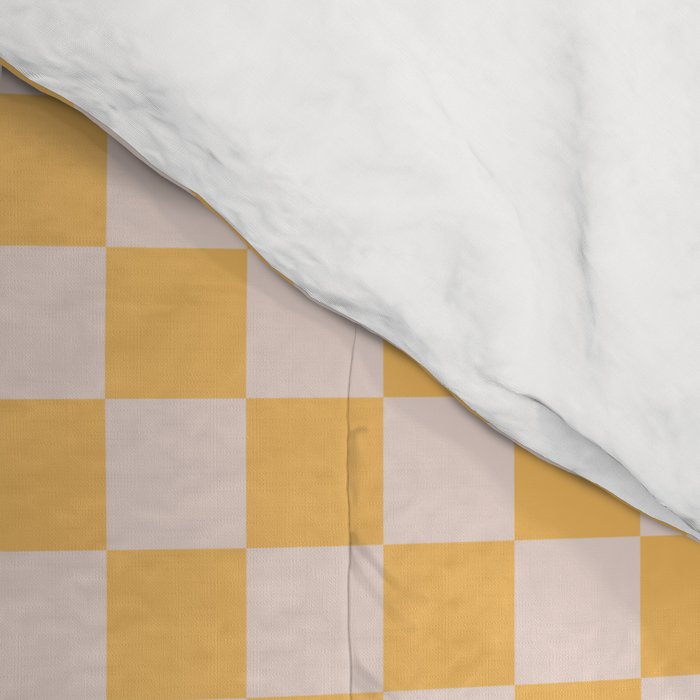 Check I - Yellow â Checkerboard Print Comforter Gallery Image 4