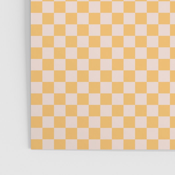 Check I - Yellow â Checkerboard Print Poster Gallery Image 3