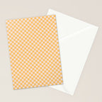 Check I - Yellow â Checkerboard Print Stationery Card Gallery Image 2