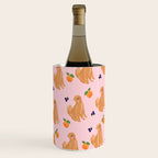Golden Retriever and Fruits Pink Wine Chiller Gallery Image 2