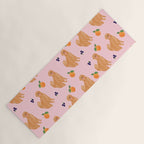 Golden Retriever and Fruits Pink Yoga Mat Gallery Image 1