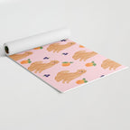Golden Retriever and Fruits Pink Yoga Mat Gallery Image 2