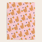 Golden Retriever and Fruits Pink Poster Gallery Image 4