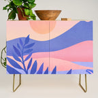 Hawaiian Sunset Tropical Landscape Credenza Gallery Image 1