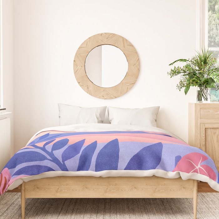 Hawaiian Sunset Tropical Landscape Duvet Cover Gallery Image 3