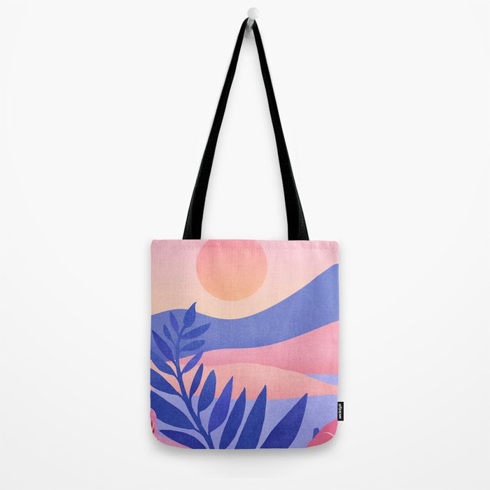 Hawaiian Sunset Tropical Landscape Tote Bag Gallery Image 2