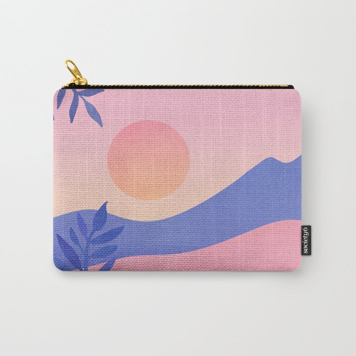 Hawaiian Sunset Tropical Landscape Carry All Pouch Gallery Image 1