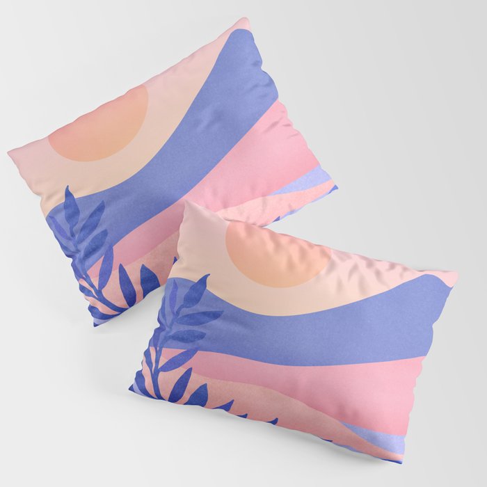 Hawaiian Sunset Tropical Landscape Pillow Sham Gallery Image 3