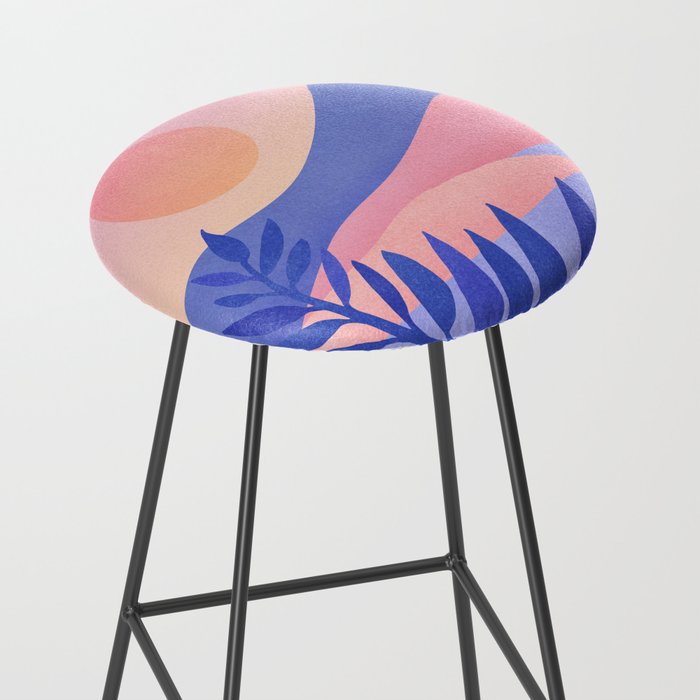 Hawaiian Sunset Tropical Landscape Stool Gallery Image 2