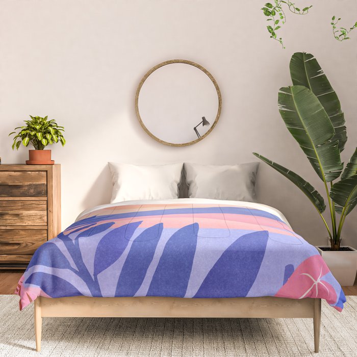 Hawaiian Sunset Tropical Landscape Comforter Gallery Image 3
