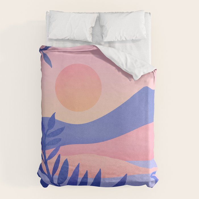 Hawaiian Sunset Tropical Landscape Duvet Cover Gallery Image 6
