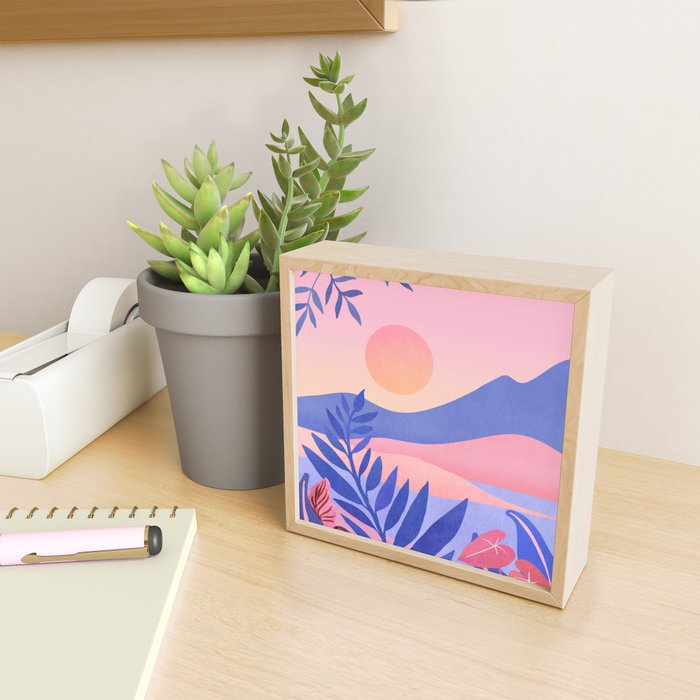 Hawaiian Sunset Tropical Landscape Mini Art Print Gallery Image 2
