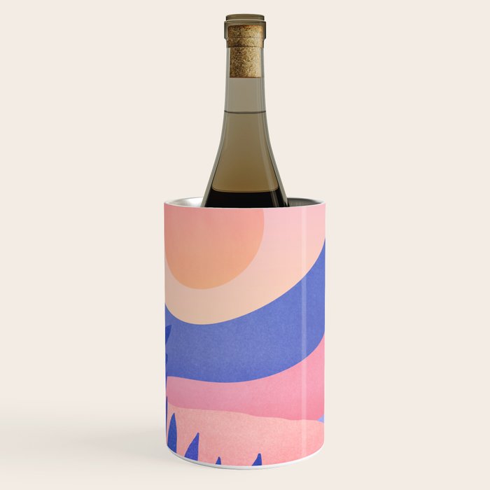 Hawaiian Sunset Tropical Landscape Wine Chiller Gallery Image 1