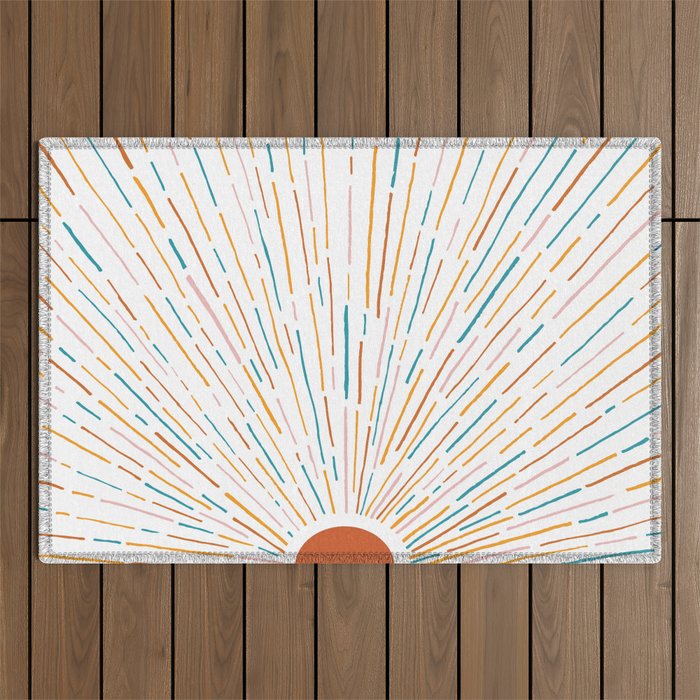 Sunshine All Around Outdoor Rug Gallery Image 1