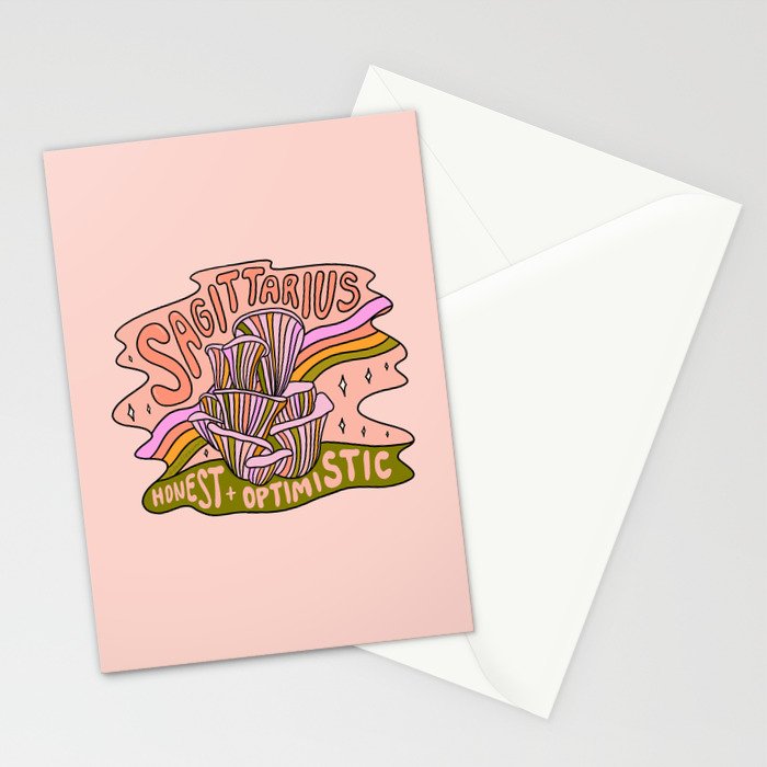 Sagittarius Mushroom Stationery Card Gallery Image 2