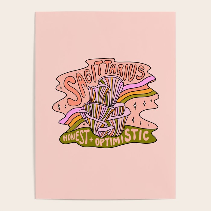 Sagittarius Mushroom Poster Gallery Image 1