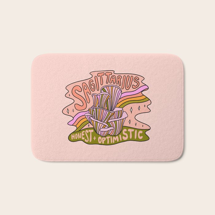 Sagittarius Mushroom Bath Mat Gallery Image 1