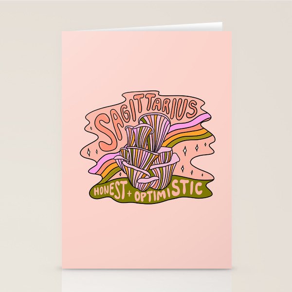 Sagittarius Mushroom Stationery Card Gallery Image 2