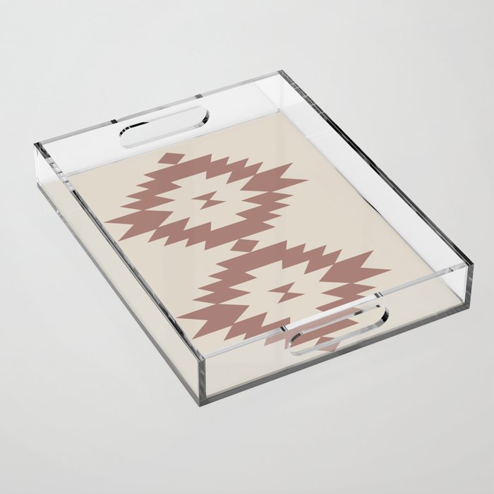 Southwestern Minimalism - Neutral Rose Beige Acrylic Tray Gallery Image 1