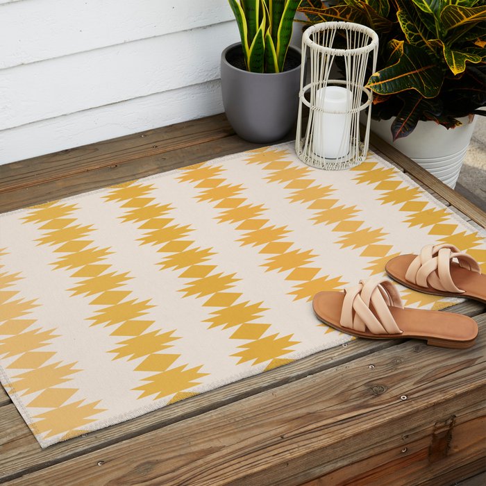 Geometric Southwestern Pattern XXXVI Outdoor Rug Gallery Image 2