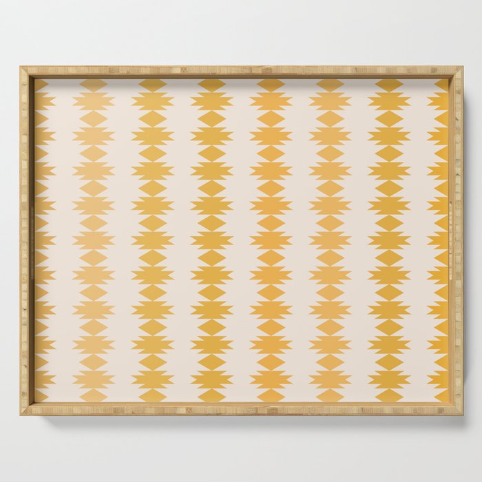 Geometric Southwestern Pattern XXXVI Serving Tray Gallery Image 1