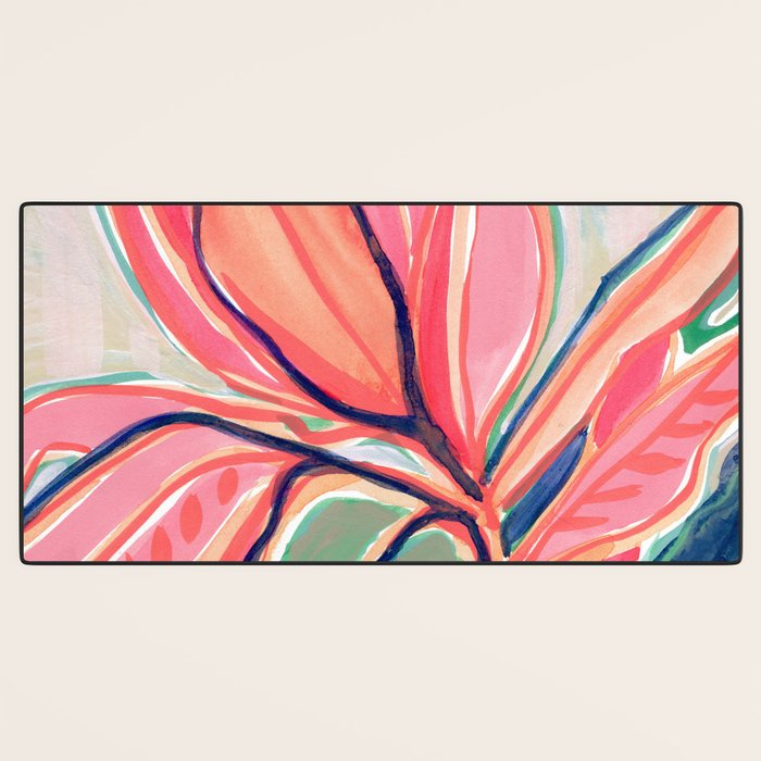 Flower Market Tropical Art Desk Mat Gallery Image 3