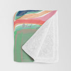 Flower Market Tropical Art Throw Blanket Gallery Image 3