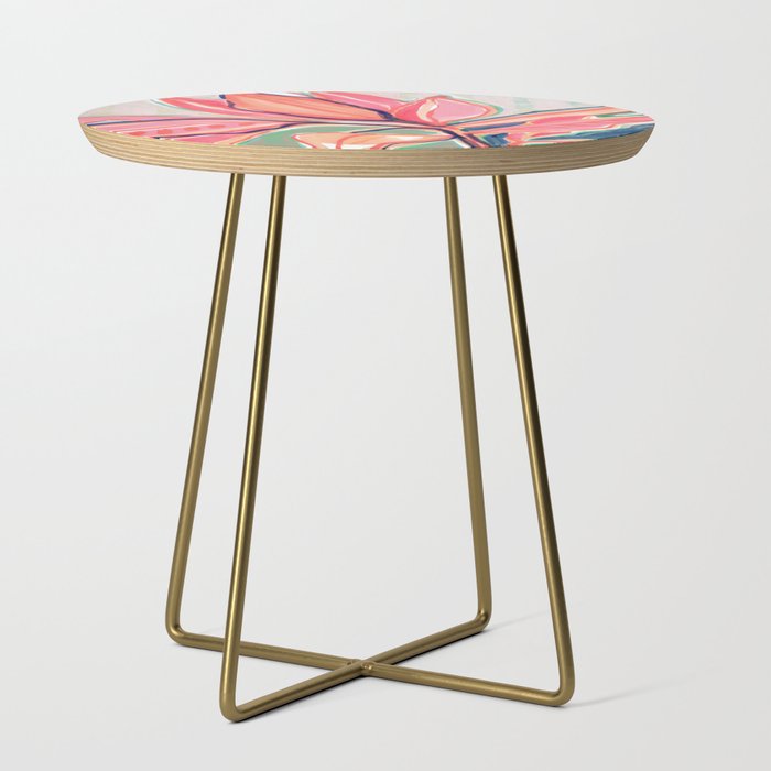 Flower Market Tropical Art Side Table Gallery Image 1