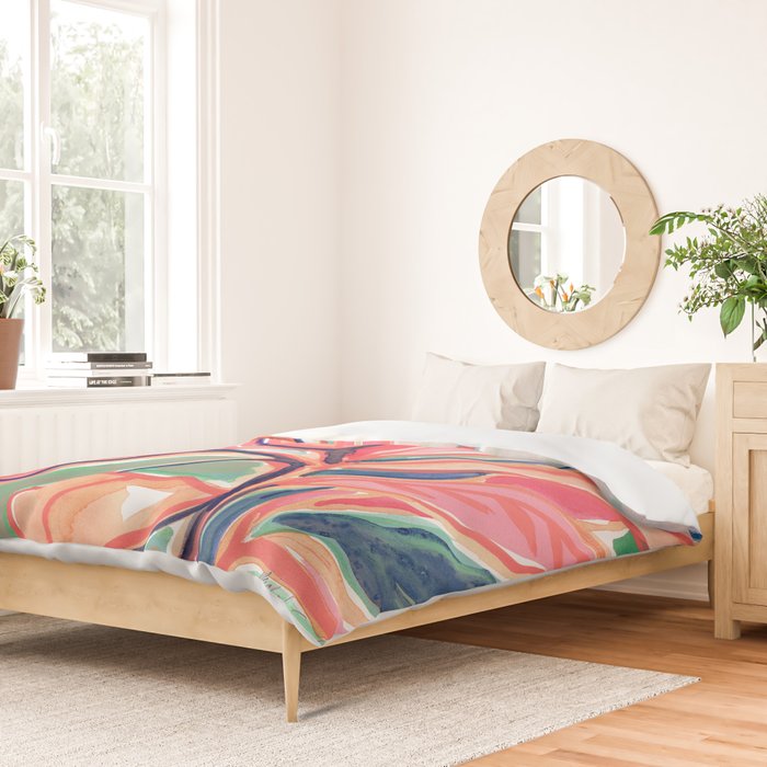 Flower Market Tropical Art Duvet Cover Gallery Image 2